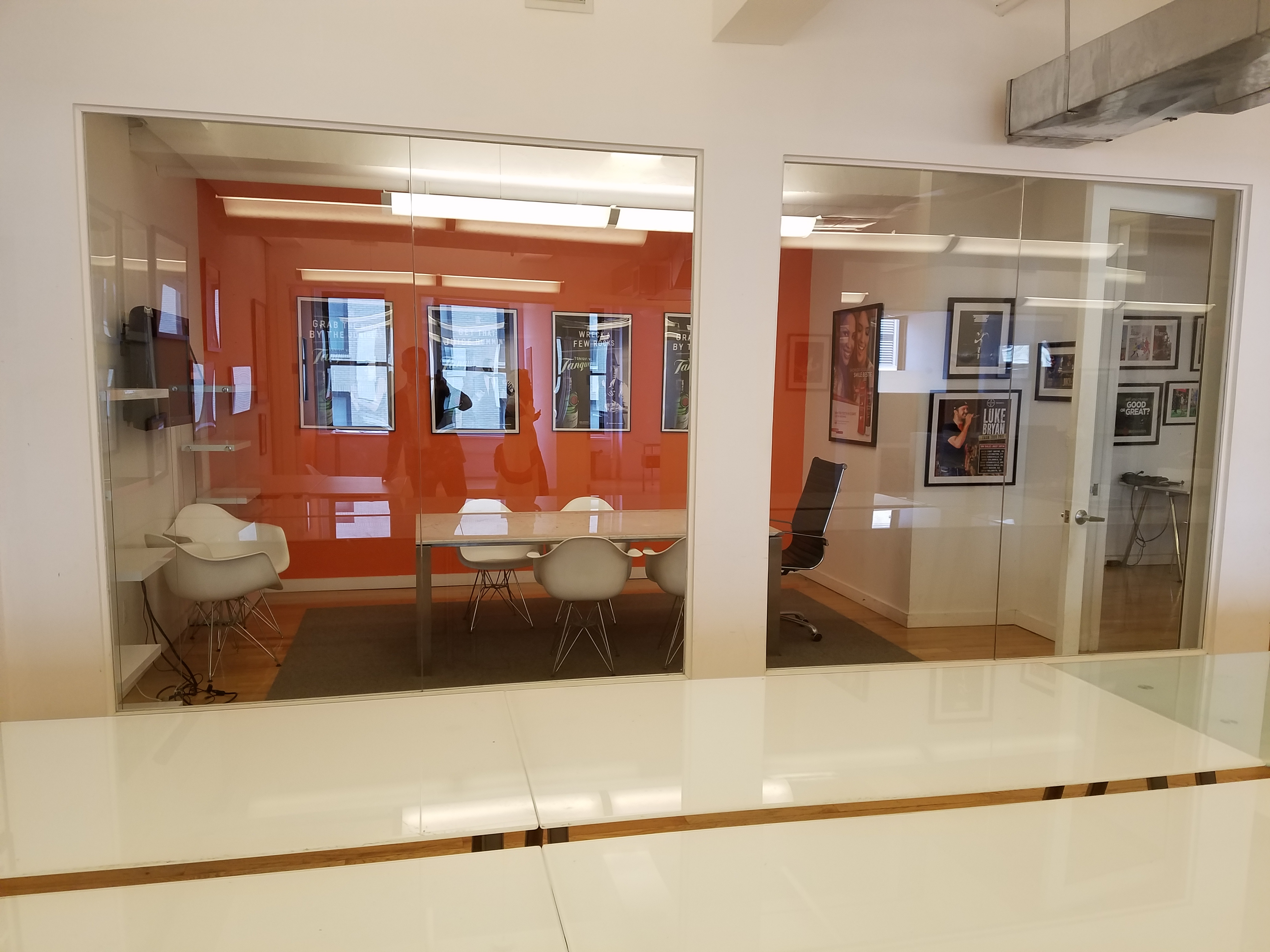 Glass fronted office space in Flatiron